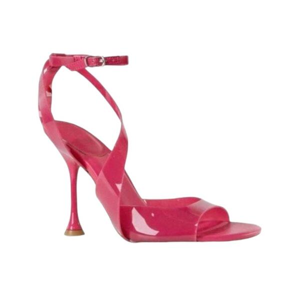 Marc Fisher Claudie Pink Strappy Jelly Sandal Size 7.5 NWT $130 MSRP - Picture 1 of 7